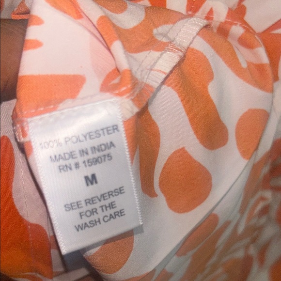 Women's Orange Floral Tiered Maxi Skirt - Picture 8 of 9